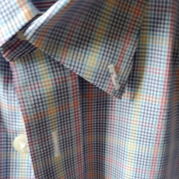 Orvis Blue Plaid Casual Button Down Shirt - Picture 6 of 11